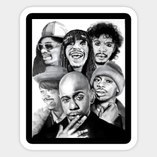 Dave Chappelle Many Face Edition Sticker